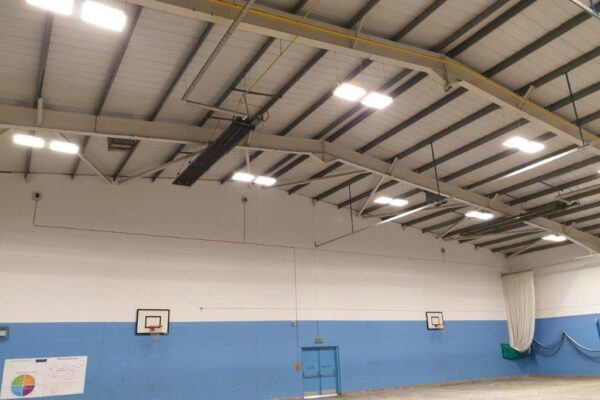 Sports hall led lighting upgrade Sports hall led lighting upgrade